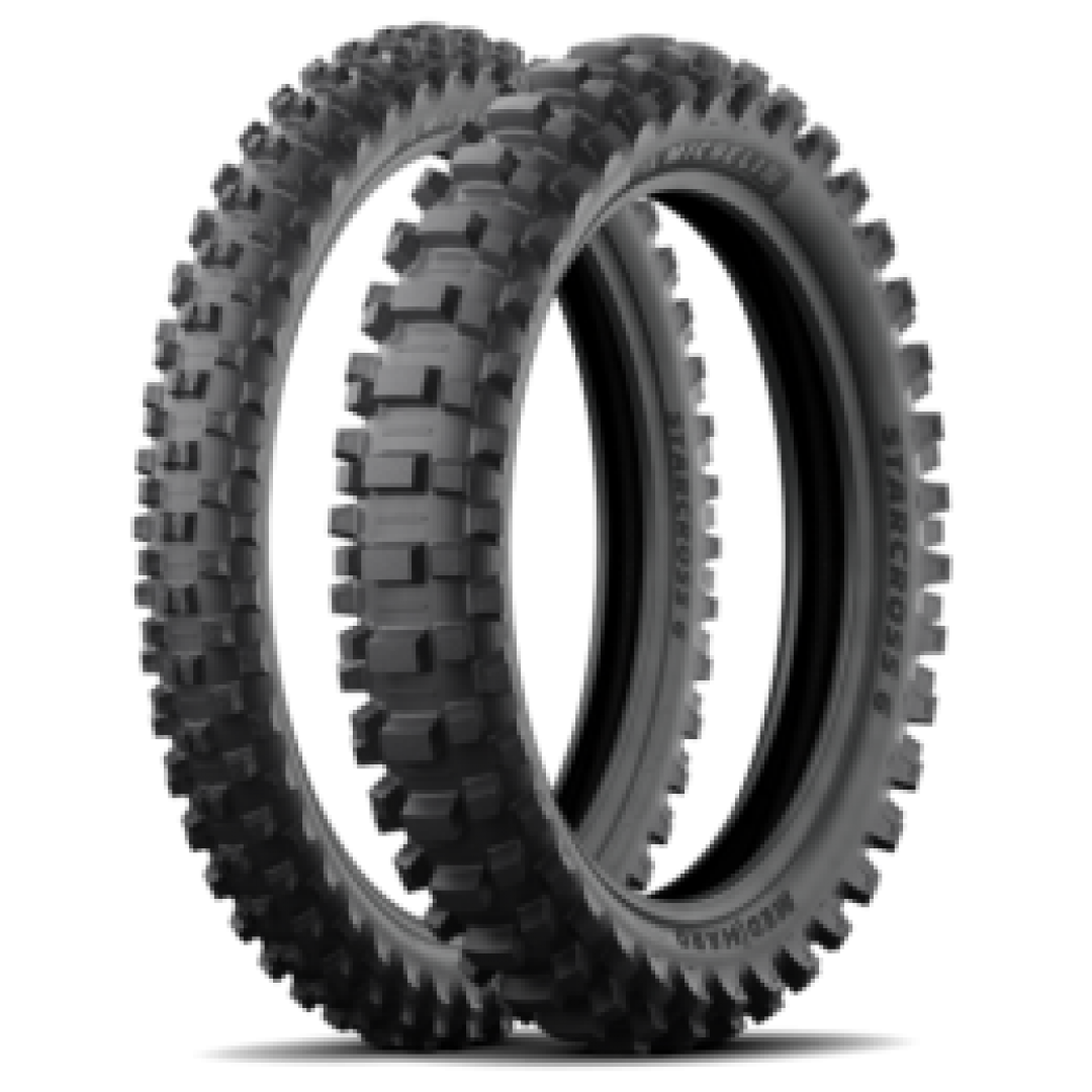 Michelin Set 80/100-21 ve 120/90-18 StarCross 6 Medium Hard Motosiklet Ön Arka Lastik (2022)