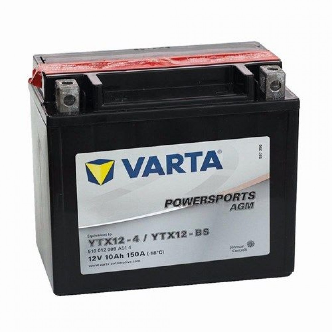 Varta YTX12-BS 12V10AH Bakımsız AGM Motosiklet Aküsü