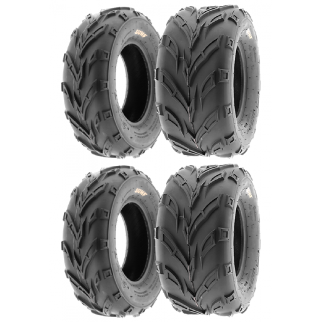 SunF Set 21x7-10 ve 20X10-10 A004 6Kat Atv Lastik Takımı Ön-Arka