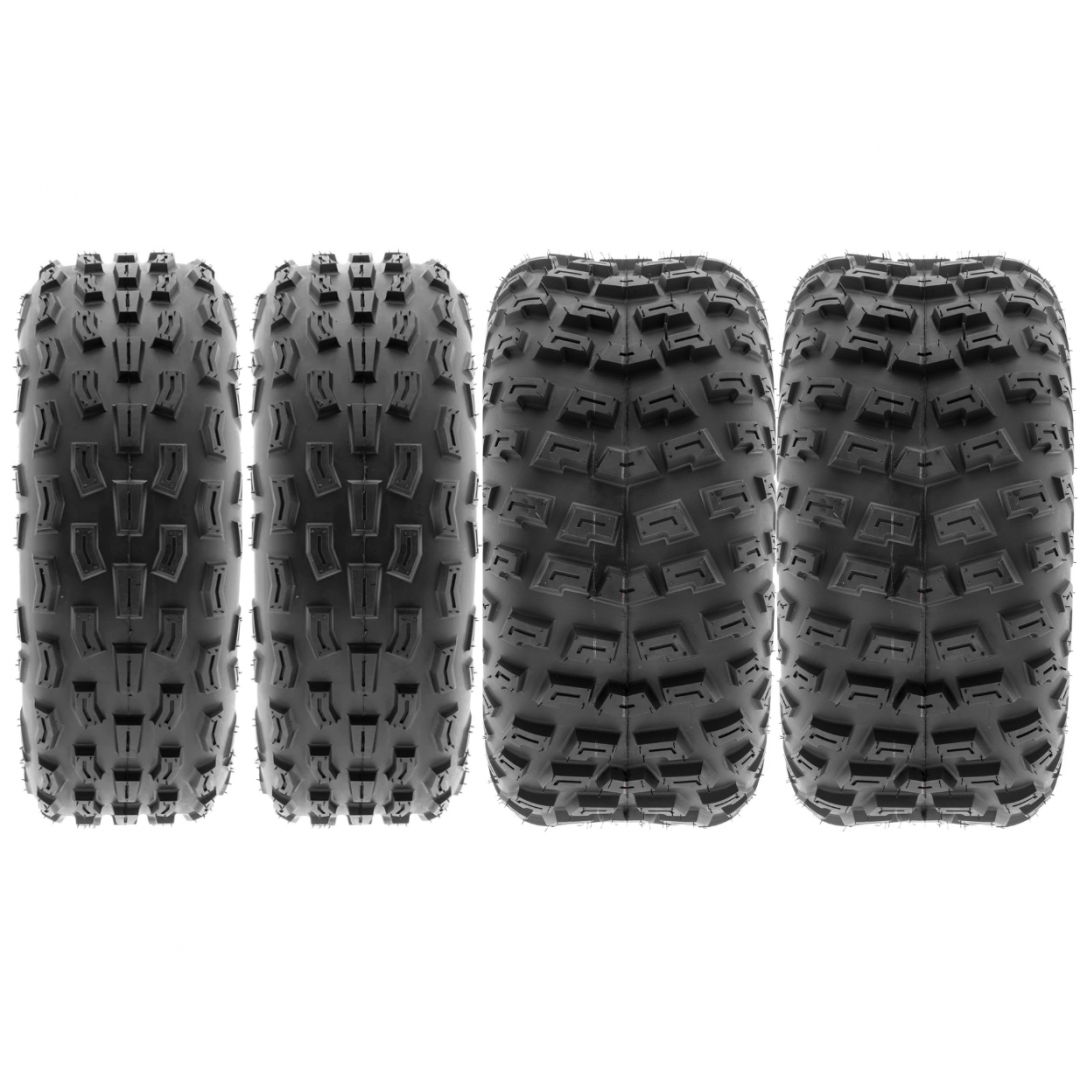 SunF Set 21x7-8 ve 22X10-8 A029-A030 6 Kat Atv Lastik Ön-Arka
