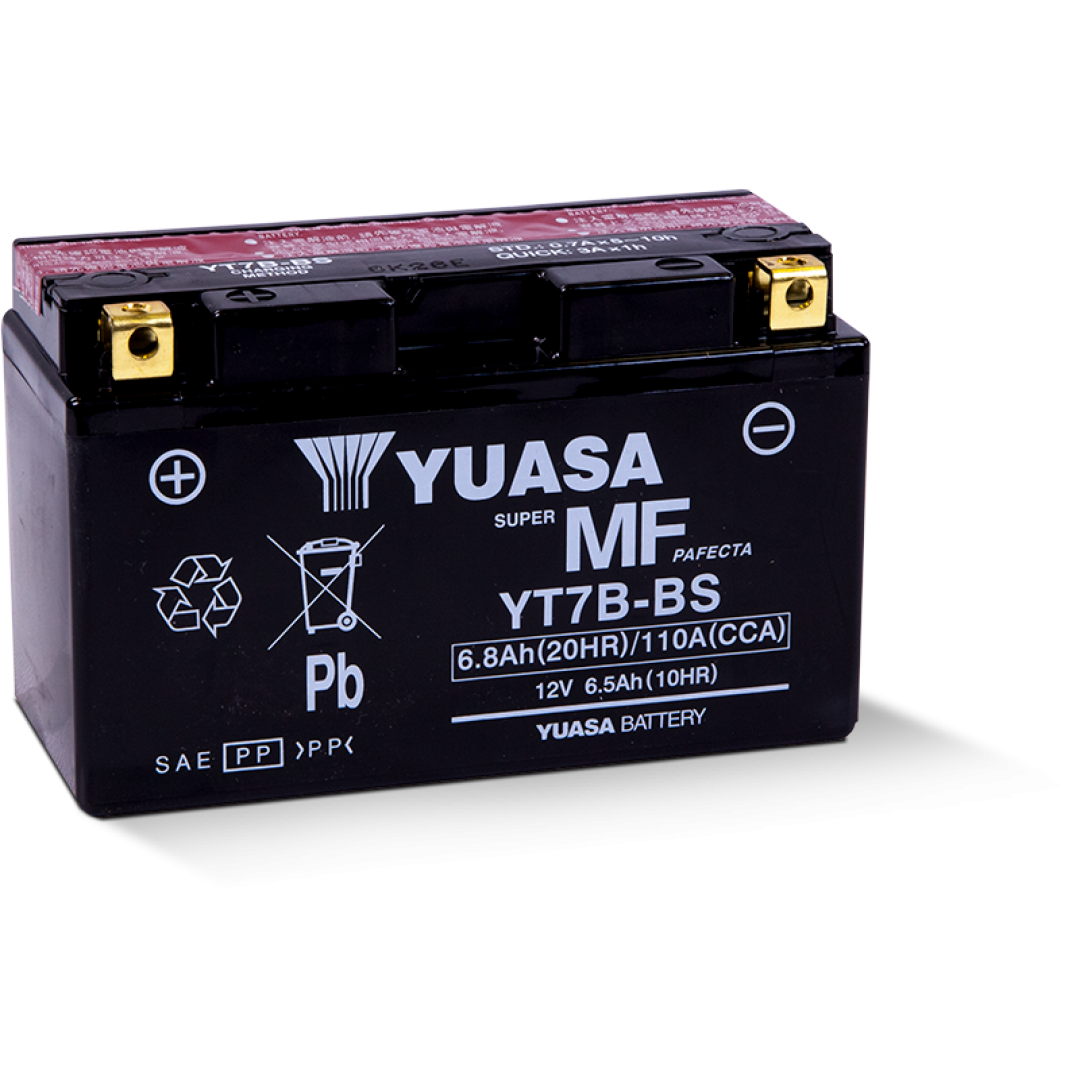 Yuasa YT7B-BS 12V7 AH Bakımsız Motosiklet ve ATV Aküsü