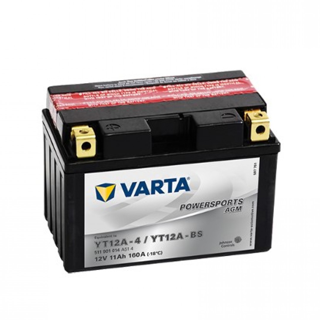 Varta YT12A-BS 12V11AH Bakımsız AGM Motosiklet Aküsü