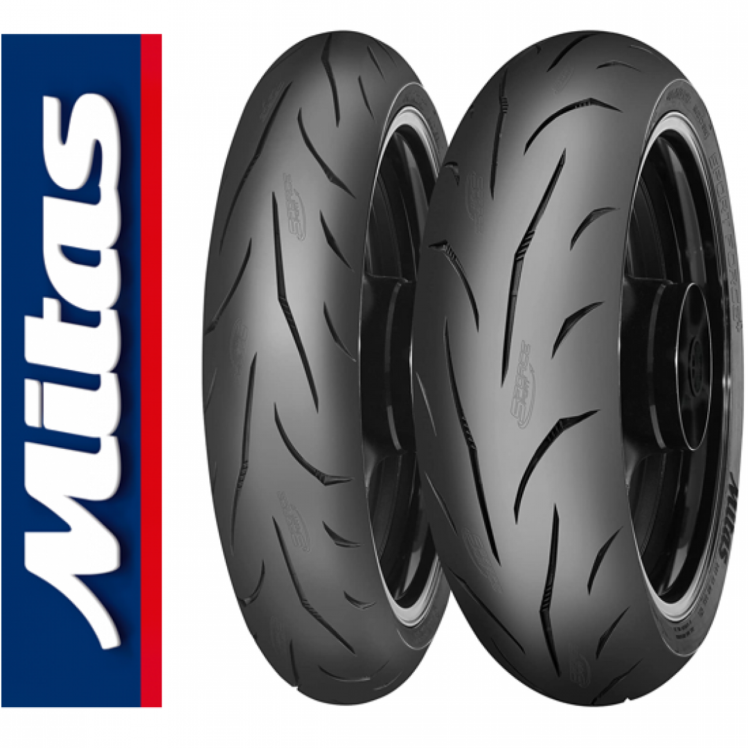 Mitas Set 120/70ZR17 ve 190/55ZR17 Sport Force Plus Ön-Arka Takım