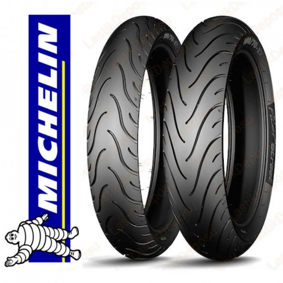 Bajaj Pulsar 200 Michelin 100/80-17 - 130/70-17 Pilot Street Motosiklet Lastiği