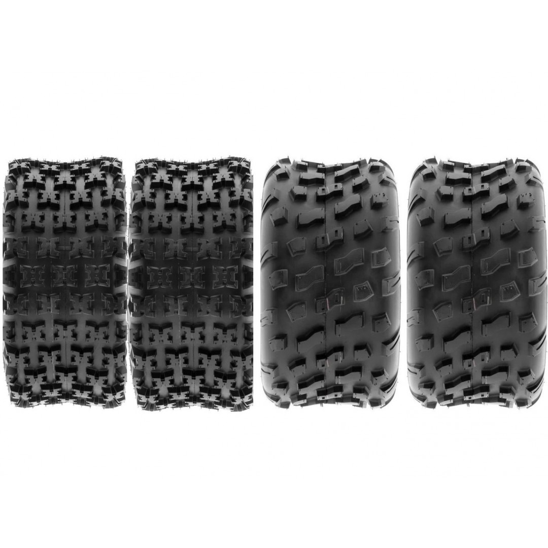 SunF Set 21x7-10 ve 20X10-9 A027-A022 6 Kat Atv Lastik Ön-Arka