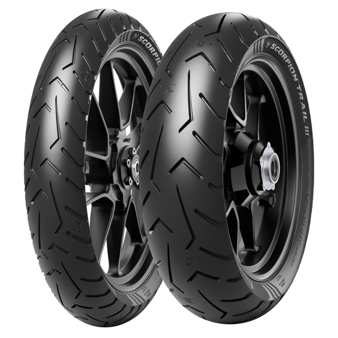 Pirelli Set 110/80R19 ve 140/80R17 Scorpion Trail 3 Ön Arka Takım (2024)