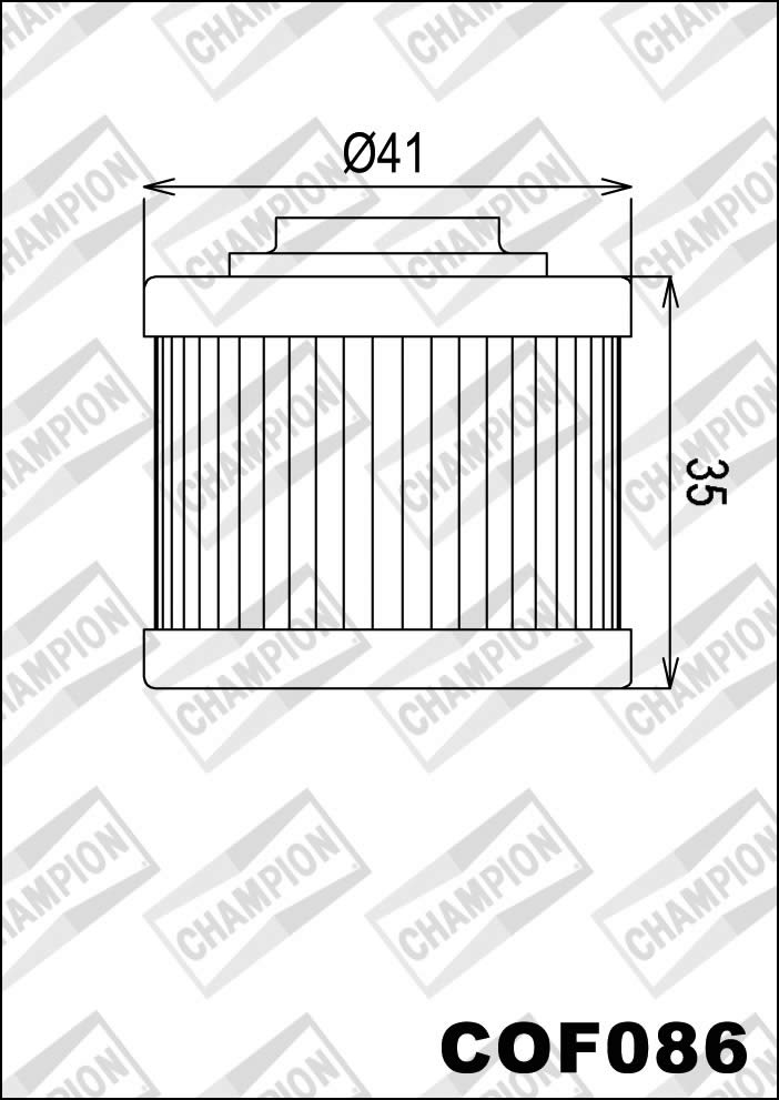 Champion COF086 Yağ Filtresi APRİLİA bazı modelleri COF086