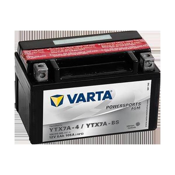 Varta YTX7A-BS 12V6AH Bakımsız AGM Motosiklet Aküsü