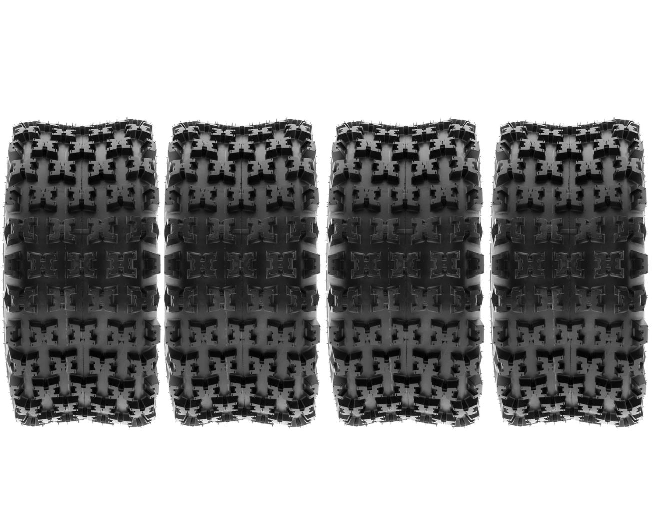 SunF Set 21x7-10 ve 22X11-9 A027-A031 6 Kat Atv Lastik Ön-Arka
