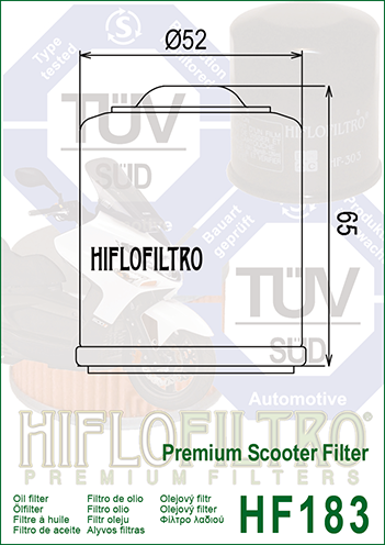 Hiflo HF-183 Yağ Filtresi