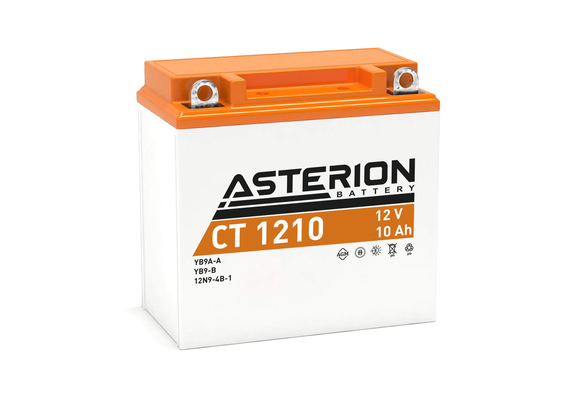 Asterion CT1210 12v10Ah 100 CCA AGM Motosiklet Aküsü