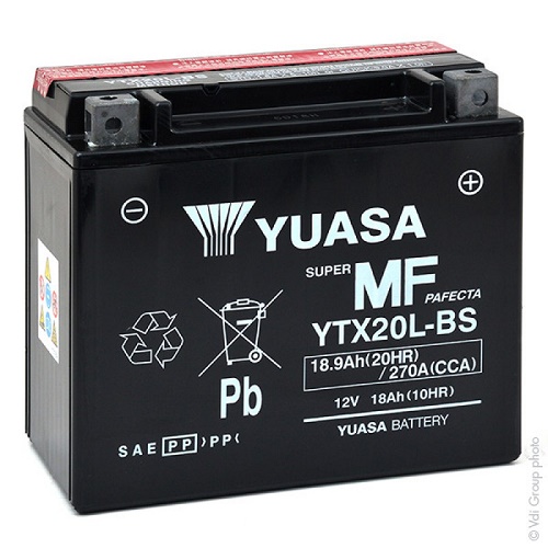 Yuasa YTX20L-BS 12V18 AH Bakımsız Motosiklet ve ATV Aküsü