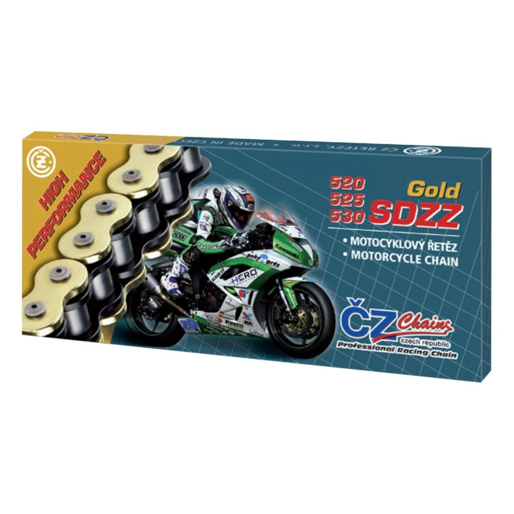 CZ 520 SDZZ-120L Gold X-Ring Motosiklet Zinciri 120 Bakla