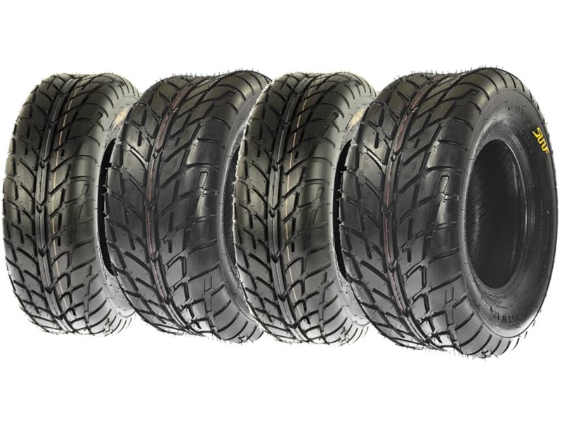 SunF Set 19x7-8 ve 18X9.5-8 A021 6Kat Yol Atv Ön Arka Takım Lastik