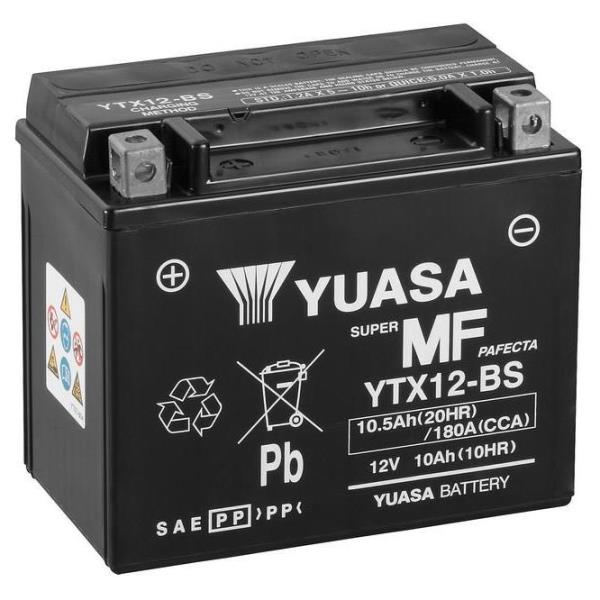 Suzuki VL800 Intruder/Volusia/Boulevard (2001 - 2005) Yuasa YTX12-BS 12V10 AH Bakımlı AGM