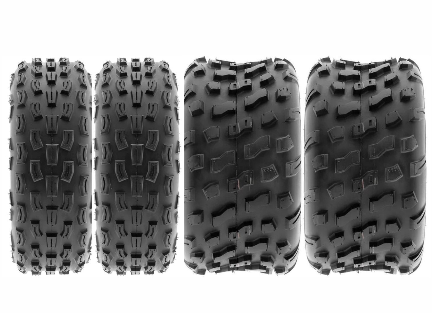SunF Set 21x7-10 ve 20X10-9 A029-A022 6 Kat Atv Lastik Ön-Arka