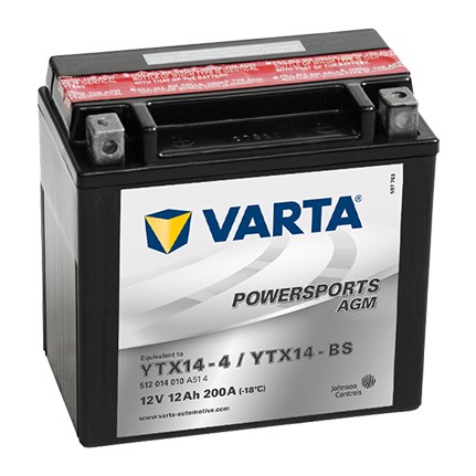 Varta YTX14-BS 12V12AH AGM Motosiklet Aküsü