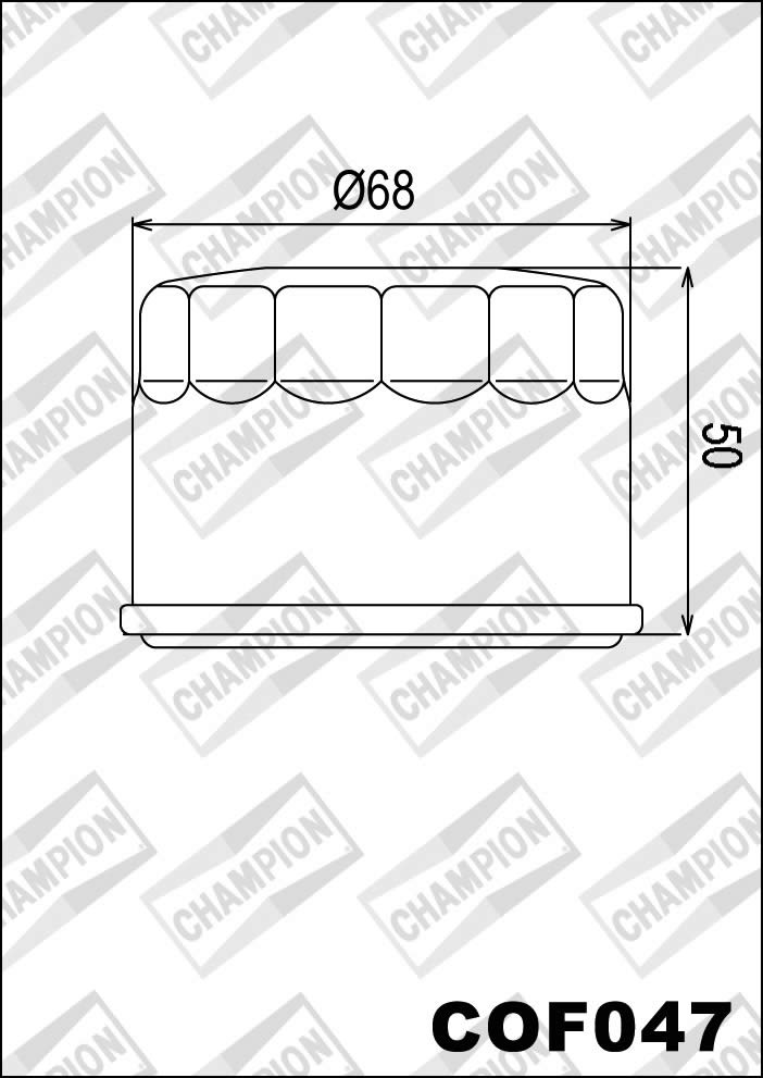 Champion COF047 Yağ Filtresi YAMAHA bazı modelleri COF047