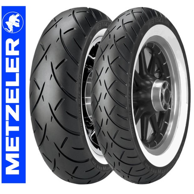Metzeler Set 130/90-16 ve 170/80B15 ME888 WW Beyaz Yanaklı Ön Arka Takım