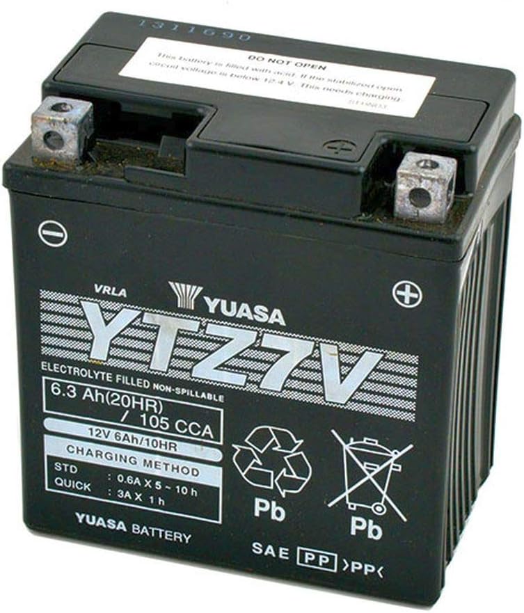 Yuasa YTZ7V 12V6AH Bakımsız Motosiklet Aküsü