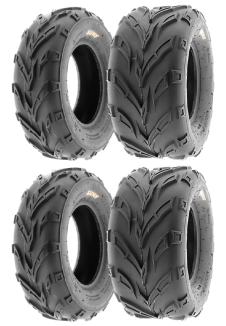 SunF Set 21x7-10 ve 20X10-10 A004 6Kat Atv Lastik Takımı Ön-Arka