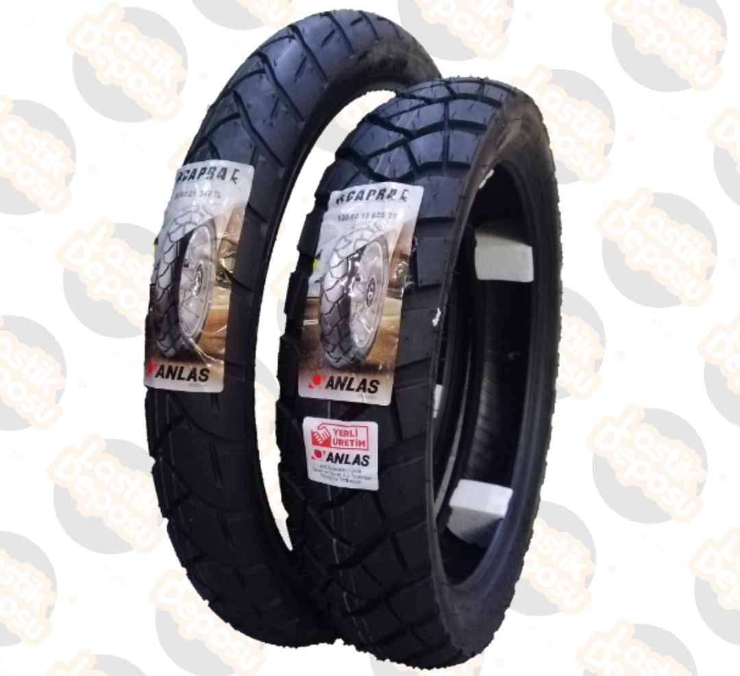 Anlas Set 90/90-21 ve 120/80-18 CapraR Ön Arka Takım