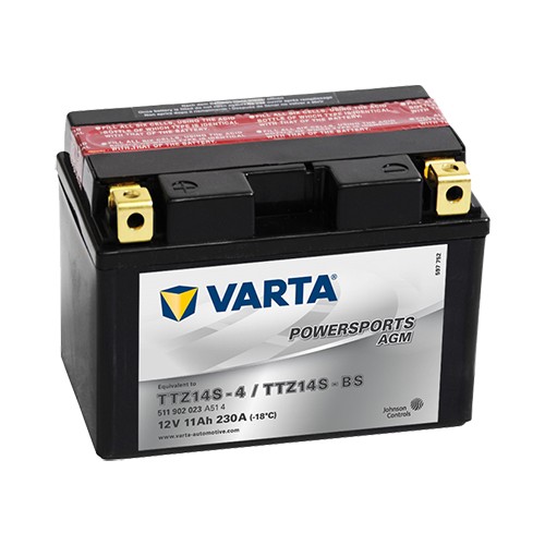 Varta TTZ14S-BS 12V11AH Bakımsız AGM Motosiklet Aküsü