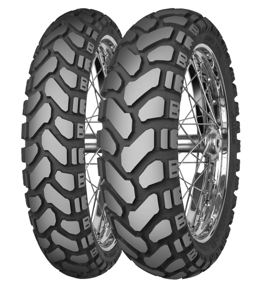 Mitas Set 90/90-21 ve 120/80B18 Enduro Trail E07 Plus TL Ön Arka Takım