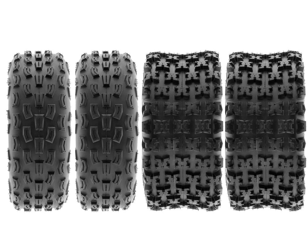 SunF Set 21x7-10 ve 22X11-9 A029-A031 6 Kat Atv Lastik Ön-Arka