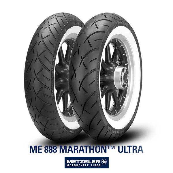 Metzeler Set MT90B16 72H ve MT90B16 74H WW Marathon Ultra Ön Arka Takım Beyaz Yanaklı