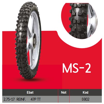 Anlas IRC 2.75-17 MudSnake MS-2 TT 47P Motosiklet Lastiği