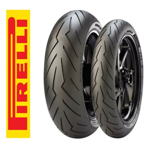 Pirelli Set 120/70ZR17 ve 160/60ZR17 Diablo Rosso III Ön Arka Takım