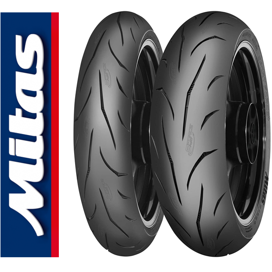 Mitas Set 120/70ZR17 EVO ve 190/50ZR17 EVO Sport Force Plus Evolution Ön Arka Takım