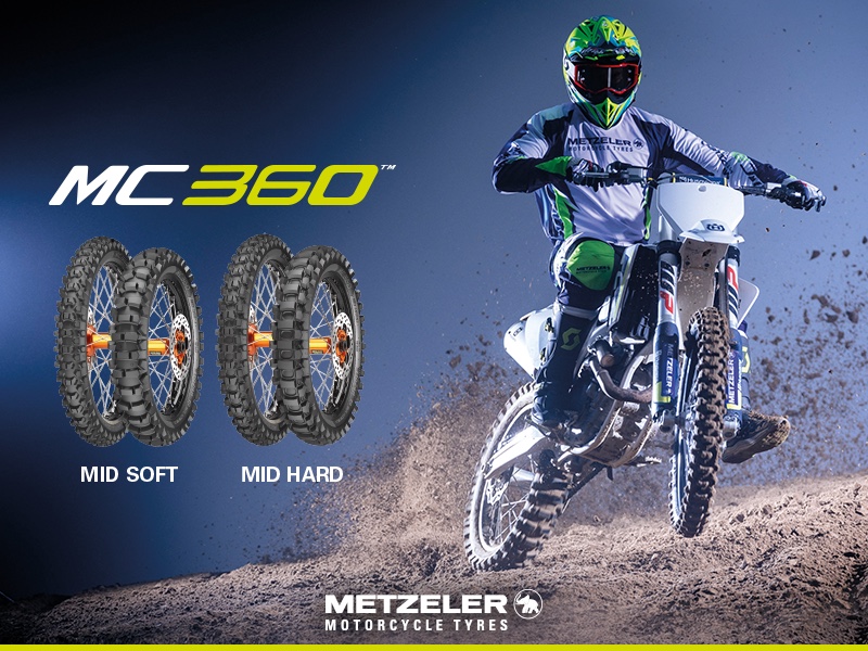 Metzeler Set 80/100-21 ve 110/100-18 MC360 Mid Hard 64M Cross Ön Arka Takım