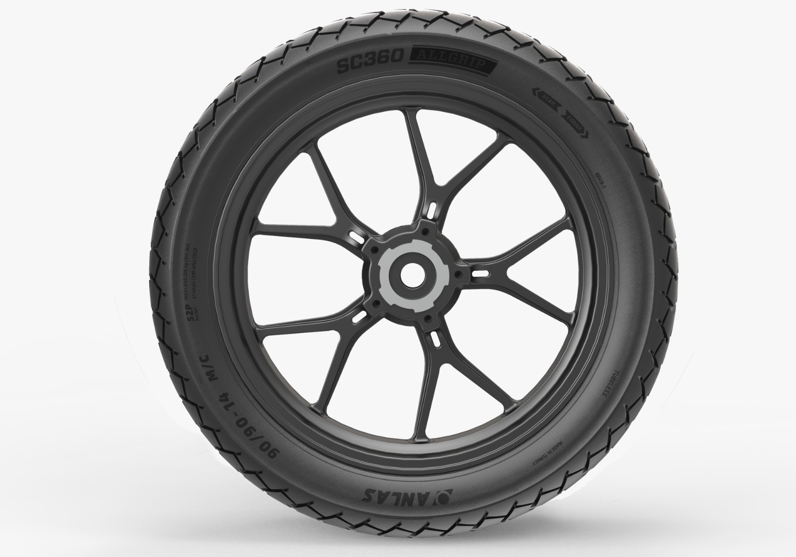 Anlas 90/90-14 SC360 AllGrip 52P RF Scooter Lastiği PCX (2022)