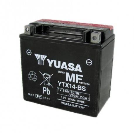 BMW K1200R Akü (2004 - 2008) Yuasa YTX14-BS 12V12 AH