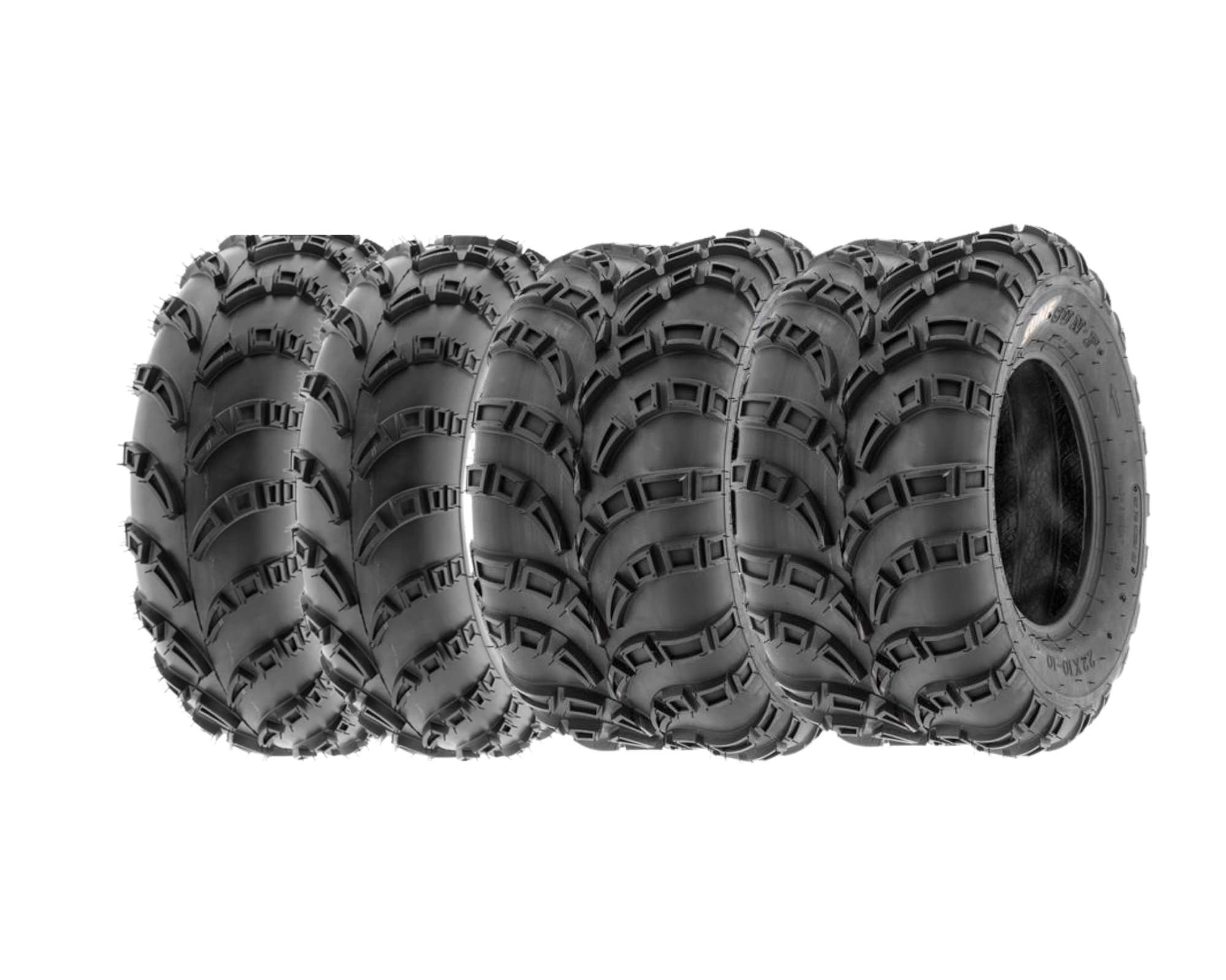 SunF Set 23X7-10 ve 23X10-10 A028 6 Kat Ön Arka Atv Lastik Takımı