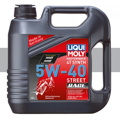 Liqui Moly Motosiklet Motor Yağı 5W-40 4T %100  Sentetik Street Race 4L