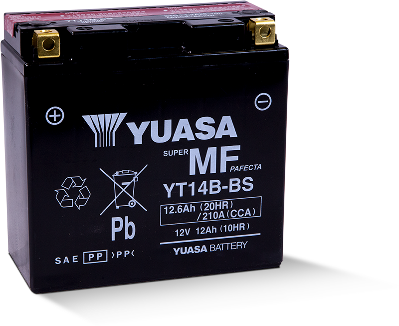 Yuasa YT14B-BS 12V10 AH Bakımsız Motosiklet ve ATV Aküsü