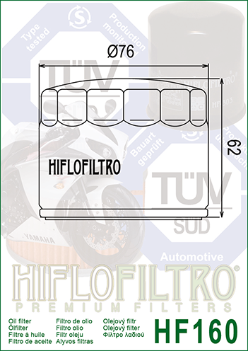 Hiflo HF-160 Yağ Filtresi BMW Bazı Modelleri