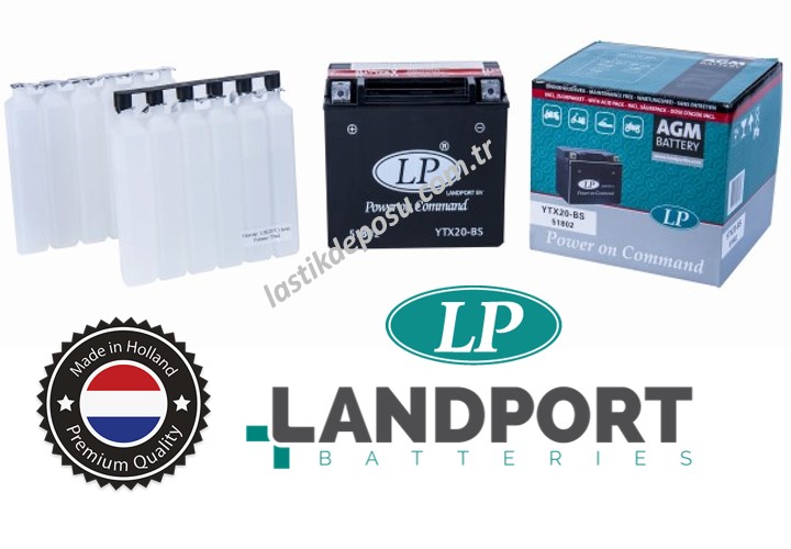 LP YTX20-BS 12V18AH Bakımsız AGM Motosiklet Aküsü