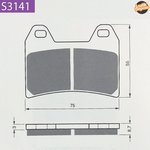 KTM LC4 690 Ön Fren Balatası Goldfren S3-141