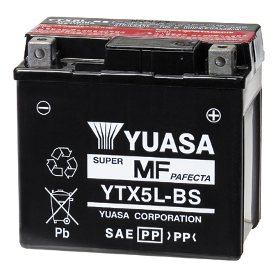 Yuasa YTX5L-BS 12V4AH Bakımsız Motosiklet Aküsü