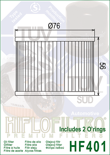 Hiflo HF-401 Yağ Filtresi HONDA Bazı Modelleri