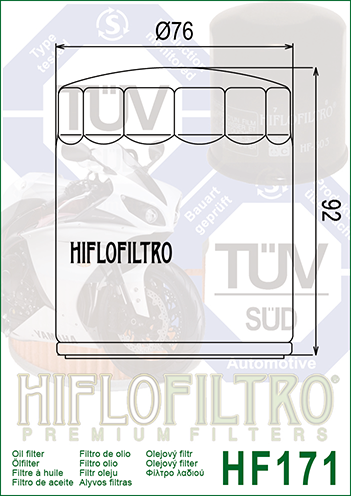 Hiflo HF-171B Yağ Filtresi