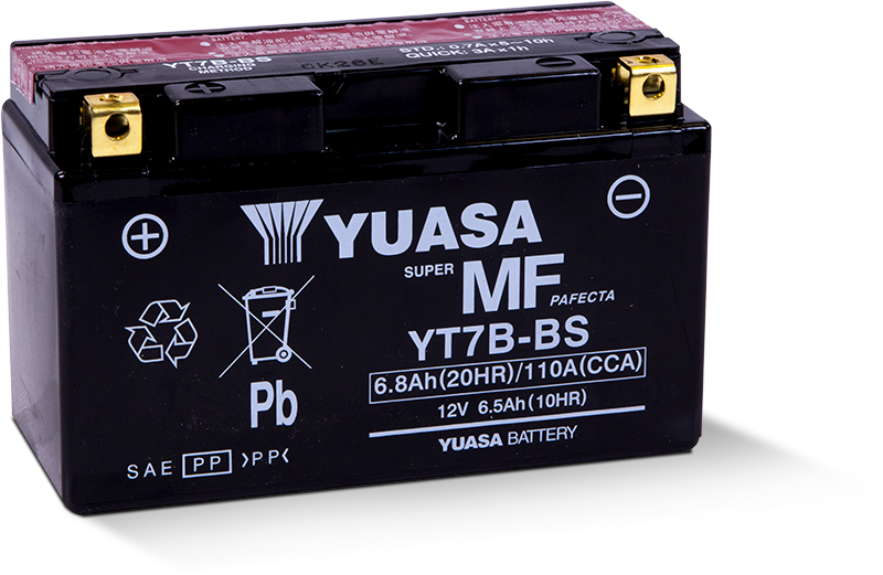 Yuasa YT7B-BS 12V7 AH Bakımsız Motosiklet ve ATV Aküsü