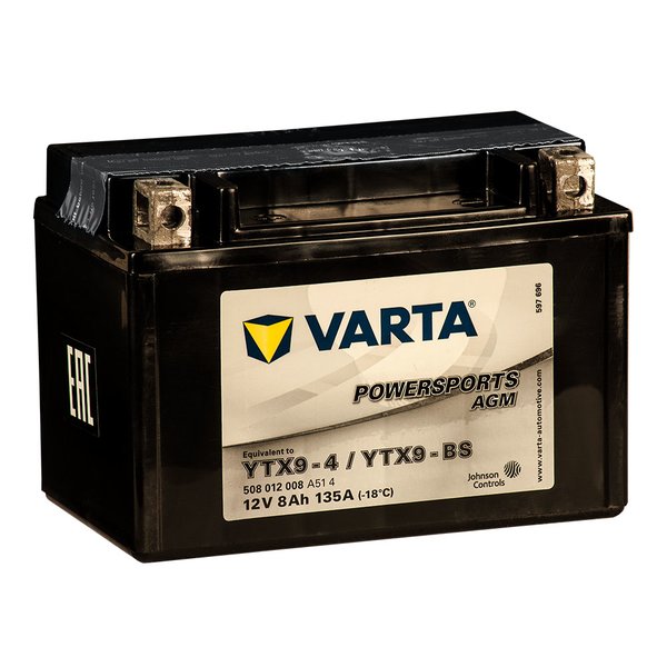 Kawasaki Z 800 Akü (2013-2016) Varta YTX9-BS 12V8AH AGM