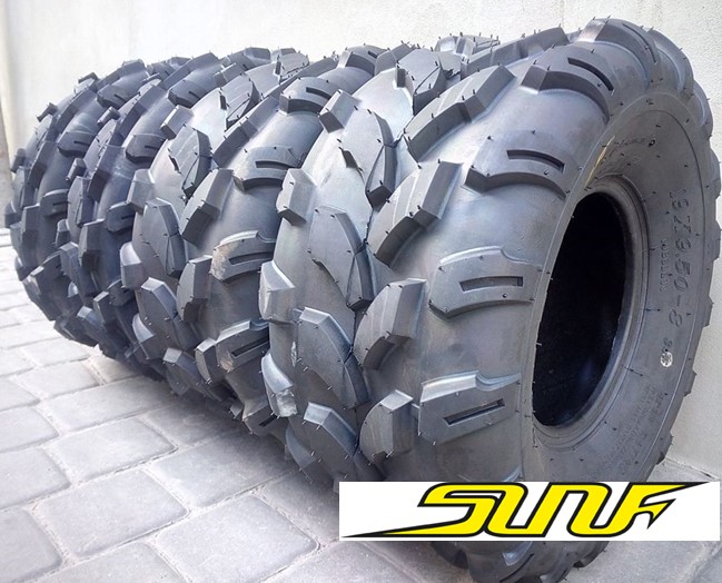 SunF Set 19x7-8 ve 18x9.5-8 A003 6Kat Atv Ön Arka Takım Lastik