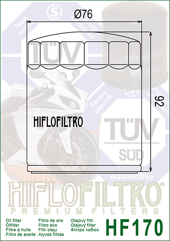Hiflo HF-170B Yağ Filtresi