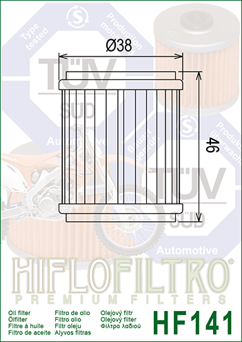 Hiflo HF-141 Yağ Filtresi YAMAHA Bazı Modelleri